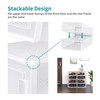 PARANTA 8-Piece Boot and 12-Piece Shoe Storage Box, Stackable Clear