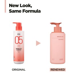 AMOS PROFESSIONAL Repair Cica Shampoo l Repairs, Strengthens, & Nourishes for Split Ends & Breakage, Reverse Hair Damage from Bleach, Color, Chemical Services, 16.9 fl.oz