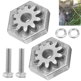 DECKMAN 917-04074 Deck Adjustment Gear, Compatible with Cub Cadet MTD, with 710-0528 Hex Screw & 936-0119 Lock Washer Kit