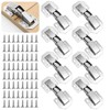 8 Sets Kitchen Cabinet Hinges with Screws 77 x 33mm