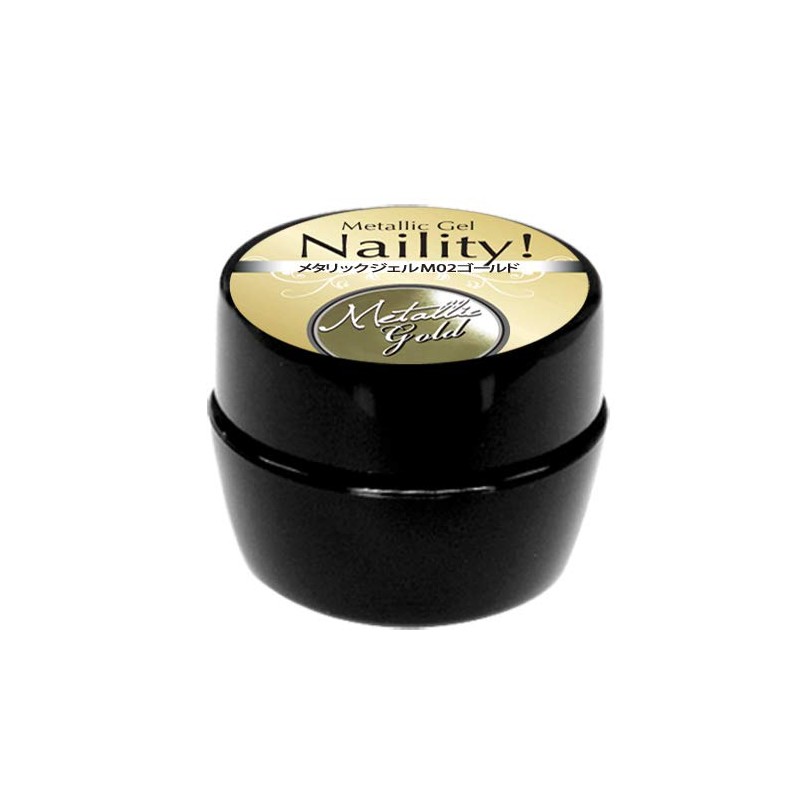 Naility! Metallic Gel M02 Gold 4g Gel Nail 4g (x1)