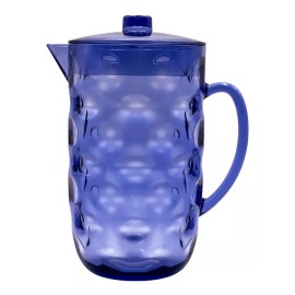Home Ideas Jarra Para Agua Acrílico Wave 2.5 Litros Azul Cs-025