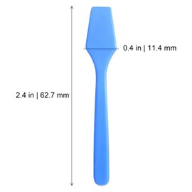 AMT 110 PCS Cosmetic Spatula, 2.5" Make Up Disposable Plastic Spatula, Facial Cream Mask Scoop, Skin Care Plastic Spoon for Mixing & Sampling (110 PCS)