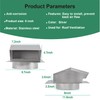 LTSEAME 6 Inch Stainless Steel Roof Vent Cap,Bathroom Exhaust Roof