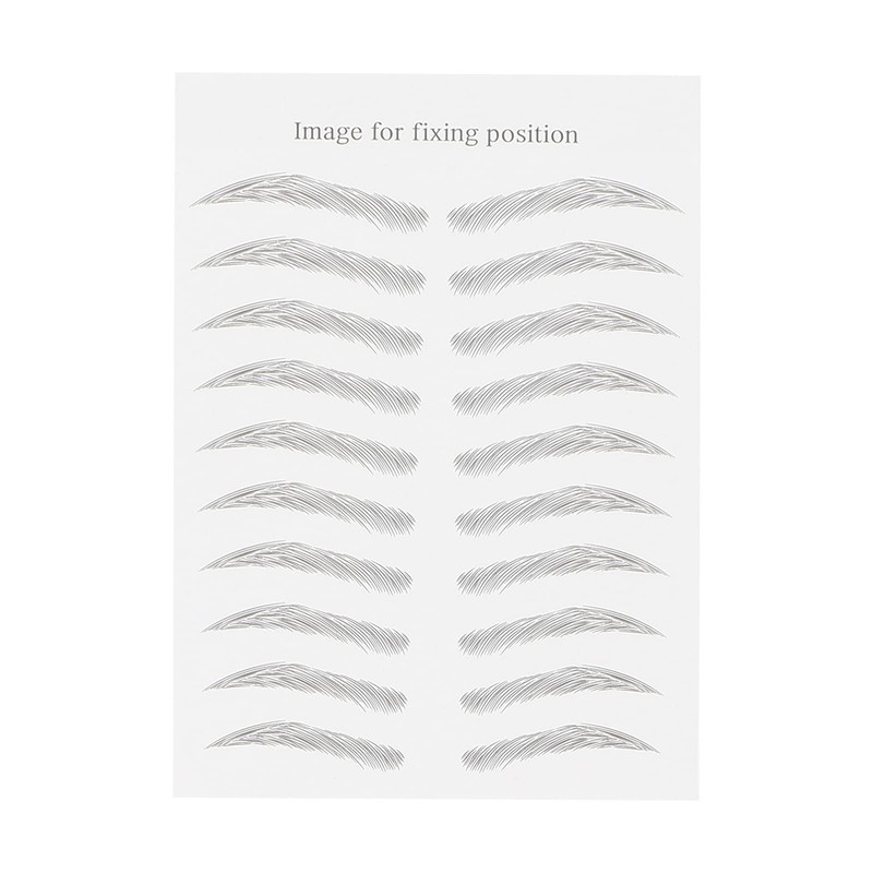 10 Pegatinas Impermeables para Cejas, Juego de Pegatinas Temporales para
