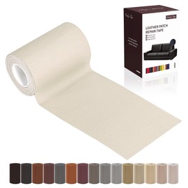 Leather Repair Patch Tape, Ivory 3 x 61 Inches Self Adhesive Leather Repair Kit for Furniture, Car Seat,Vinyl Leather Repair Kit for Office Chairs,Couch, Sofa, Luggage