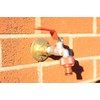 Outside 1/2'' Garden Tap with Through The Wall Flange Bracket