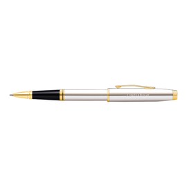 THINGS REMEMBERED Engraved Cross Coventry Chrome & Gold Rollerball Pen (Free Customization)