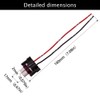 HUIQIAODS H11 H8 Ceramic Wiring Harness Female Adapter Socket Connector