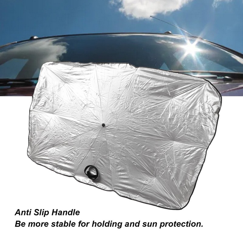 Car Sunshade Umbrella Silver Small Size Sun Protector Parasol Window