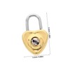 Gatuida 1set Mini Heart Shaped Padlock Cute Decorative Locks with