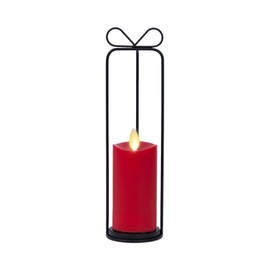 Luminara Heritage Lantern with Outdoor Flameless Candle and Remote (9.5-inch, Black)