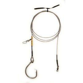 5' Shark Rig for Surf Fishing, Castable Shark Setup with Circle Hook, Grouper Rig, Drone Fishing