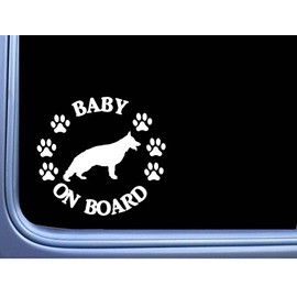 EZ-STIK Baby on Board German Shepherd L472 6" Dog Sticker Decal