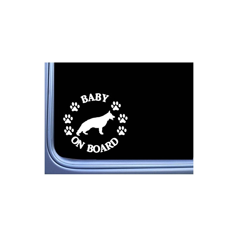 EZ-STIK Baby on Board German Shepherd L472 6" Dog Sticker