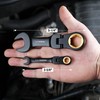 WORKPRO 8-Piece Stubby Anti-slip Ratcheting Combination Wrench Set, SAE 5/16-3/4