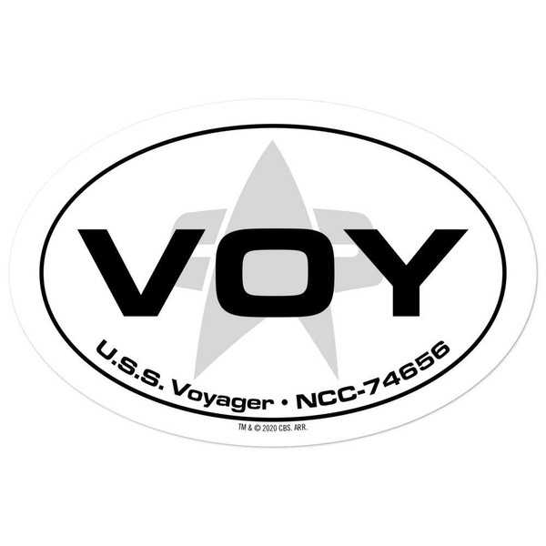 Star Trek: Voyager Location Die Cut Sticker - White -