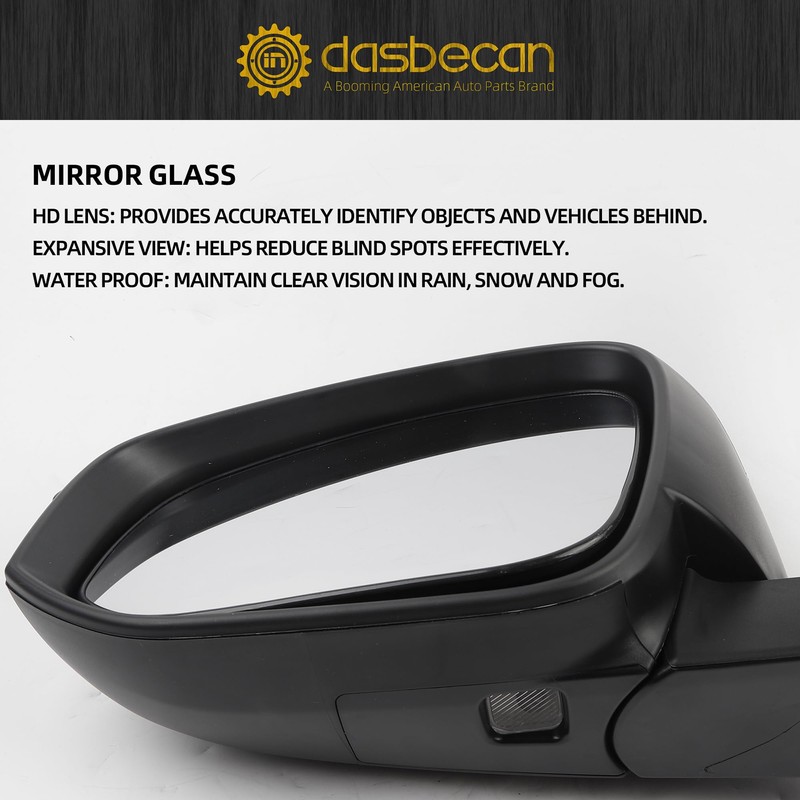 Dasbecan Left Driver Side Mirror Compatible with Toyota 4Runner 2014-2023