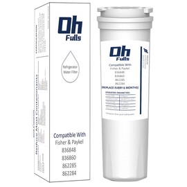 OHFULLS 836848 Refrigerator Water Filter, Replacement for Fisher & Paykel #862285 Replaces #836848, 836860, E522B, PS2067635, RF90A180DU, EFF-6017A, E402B, E442B, SUPCO WF296, RF135B (1-Pack)