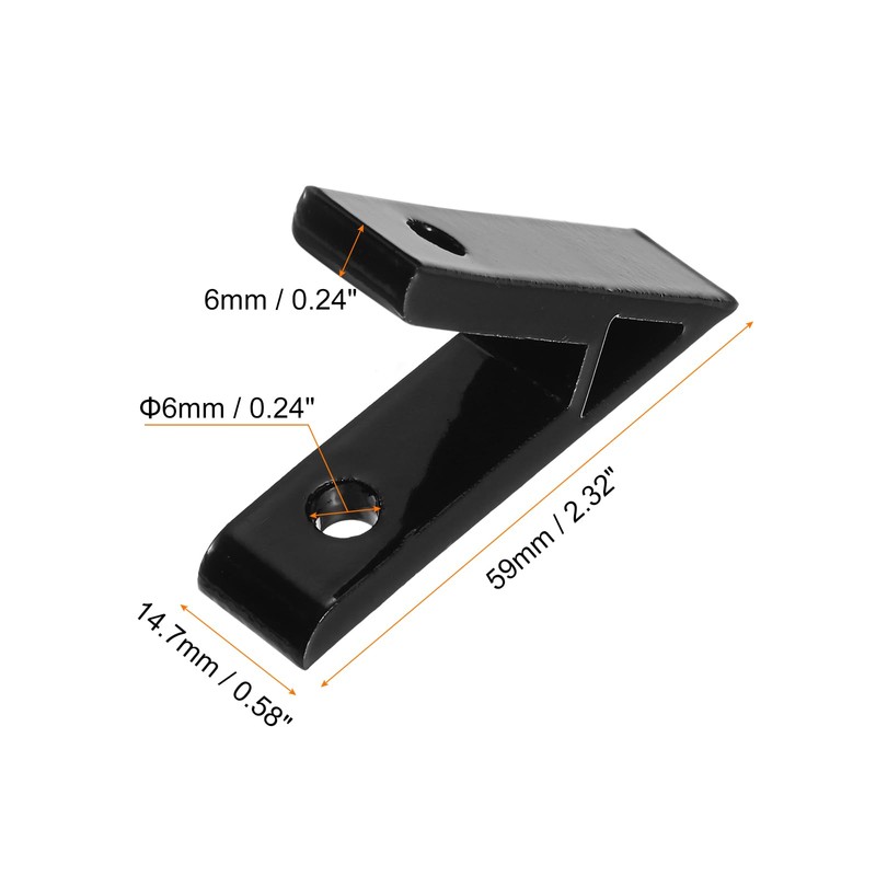 sourcing map 8Pcs 45 Degree Angle Aluminum Profile Corner Brackets,
