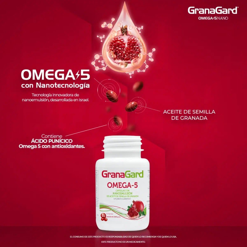 Granagard Suplemento Nutricional Cápsulas Aceite Semilla Granada