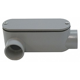 CANTEX Conduit Outlet Body, PVC, LR