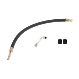 Motoforti 1set 90 Degree Copper Tire Valve Extension with Durable Plastic 300mm Tyre Valve Inflation Adapter for Car Motorcycle RV Truck Bike