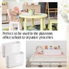 48 Pcs Plastic Storage Bins Basket with Handles, 10.6x3.9x3.5 Inch