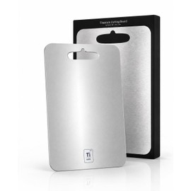 TiMark Titan Chopping Board - Antibacterial and 100% Hygienic Material Including Gift Packaging - Careful Cutting of All Foods (for Hobby and Professional Chefs)