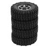 RC Car Rubber Tires Metal Tyre Wheel Full Series Universal