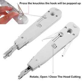 Punch Down Tool, Multifunction Krone Type IDC/Network Wire Cat5 & Telephone Impact Terminal Insertion Tools
