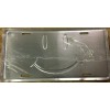 Yellow Smiley Face License Plate METAL