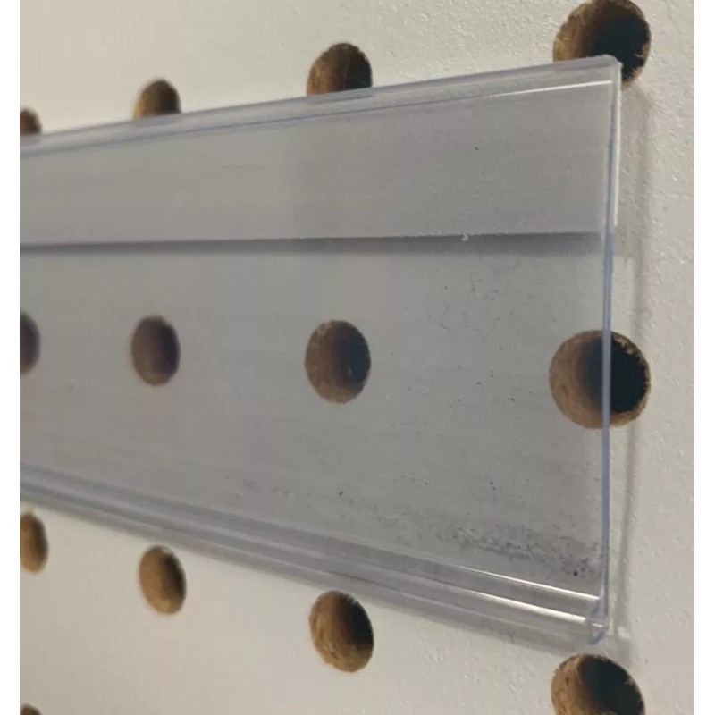 Exhivit Porta Precio Plano, Preciador Góndolas Autoservicios 12pzs