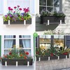 HFHOME 4 PCS Adjustable Planter Box Brackets (6 to 12.5
