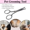 Stainless Steel Probe Scissors for Pets Safe Rounded Tip Grooming