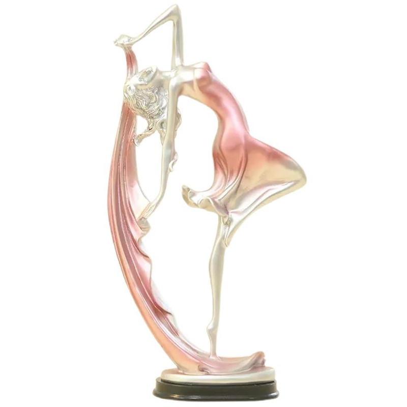 Modern Style Resin Dancing Girl Sculptures Ballerina Statue Figurine Dancer