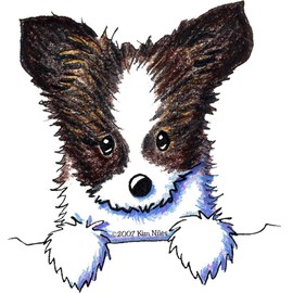 CafePress Pkt Papillon Puppy 2.25 Magnet (10 Pack) 2.25" Round Button Magnet (10 pack)