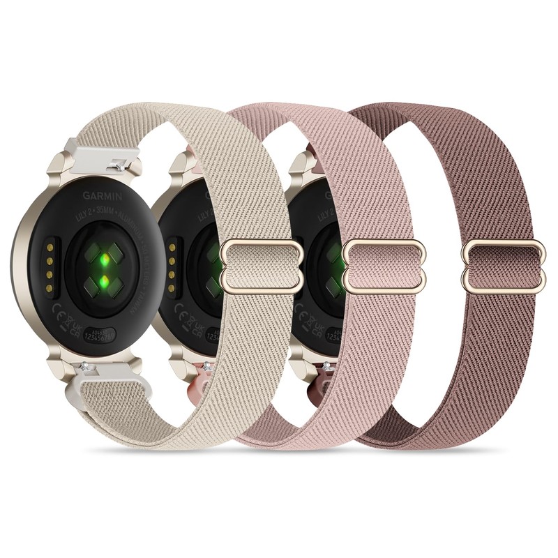 Conidido 3 Pack Nylon Bands Compatible with Garmin Lily 2,