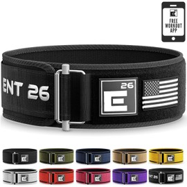 Self-Locking Weight Lifting Belt - Premium Weightlifting Belt for Serious Functional Fitness, Power Lifting, and Olympic Lifting Athletes - Training Belts for Men and Women (Medium, Black Custom