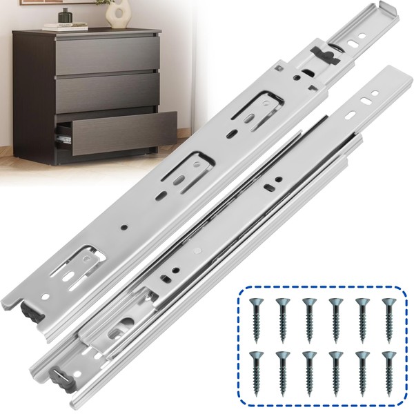 OURSHOM 8 Inch Drawer Slides 1 Pairs (2pcs) Heavy Duty