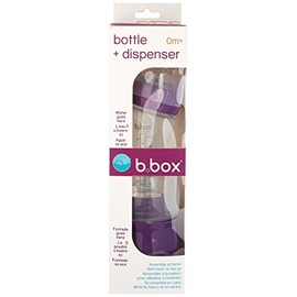 b.box Essential Baby Bottle + Dispenser - Plum Punch - 8 oz