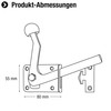 Connex HVRJ20066 Garden Gate Latch 80 x 55 mm with
