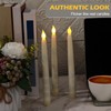 Tuanse 24 Pack Christmas Flameless Flicker Taper Candles with Remote