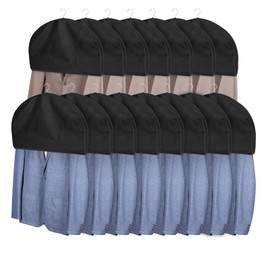 Zilink Breathable Shoulder Covers for Clothes Garment Cover Clothes Protectors for Hanging Clothes Garment Covers for Suit,Coats,Dress Closet Storage（Set of 15）