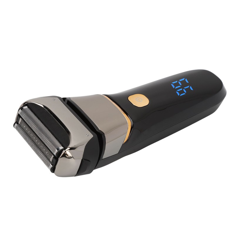 Men Cordless Electric Face Shaver Digital Display USB Rechargeable Washable