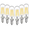 SHUWDKAR 12 Volt LED Candelabra Bulbs E12 Base 4W Warm
