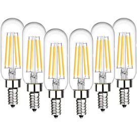 SHUWDKAR 12 Volt LED Candelabra Bulbs E12 Base 4W Warm White 2700K, 40W Incandescent Replacement Low Voltage 12V 24V Light Bulb for Landscape RV Camper Marine,Off Grid Solar Lighting,6 Pack