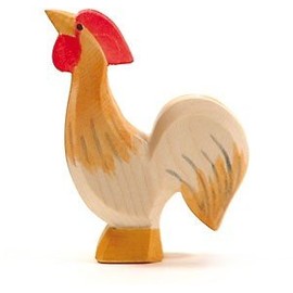 Ostheimer 13131 Rooster Ochre Wooden Height 6 cm