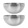 2pcs Stainless Steel Salad Bowls Set, Versatile Fruit and Vegetable