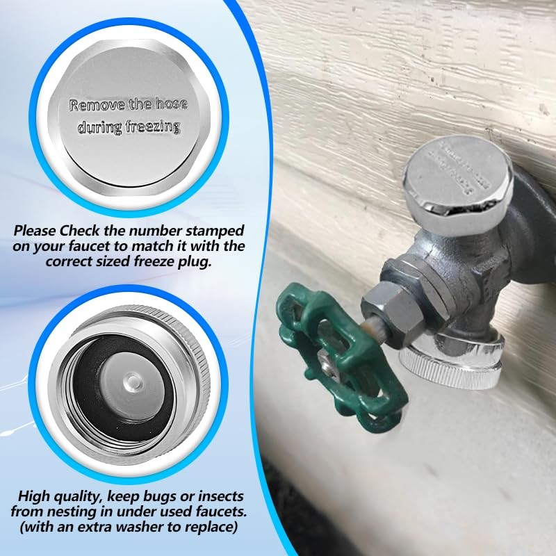 Langina 2PCS Outside Faucet Repair Kit(Fine Thread), ASSE 1019-A Vacuum